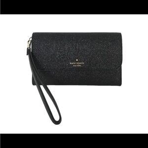 Kate Spade Black Wristlet Clutch